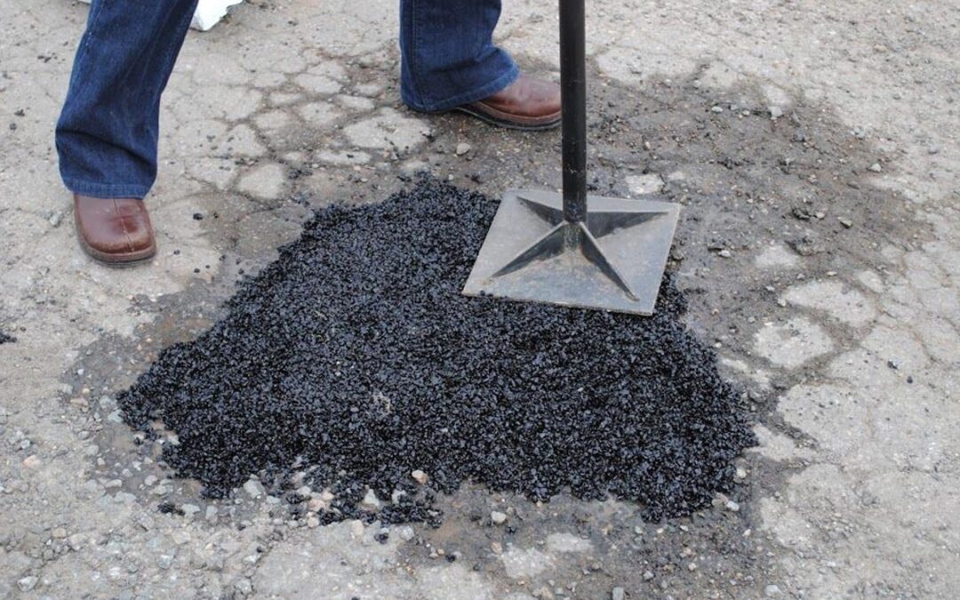 Potholes in the driveway