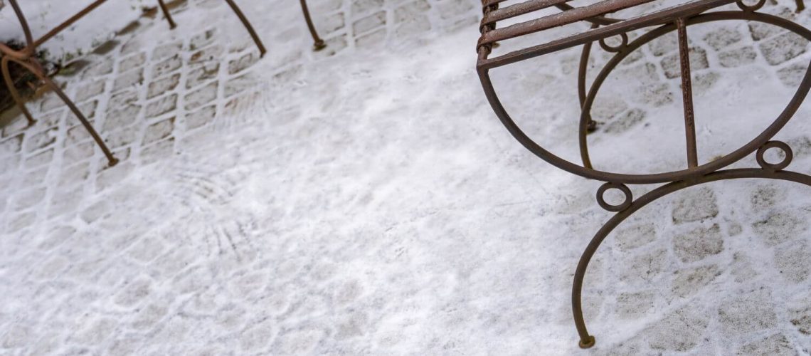 Maintain your pavers during winter